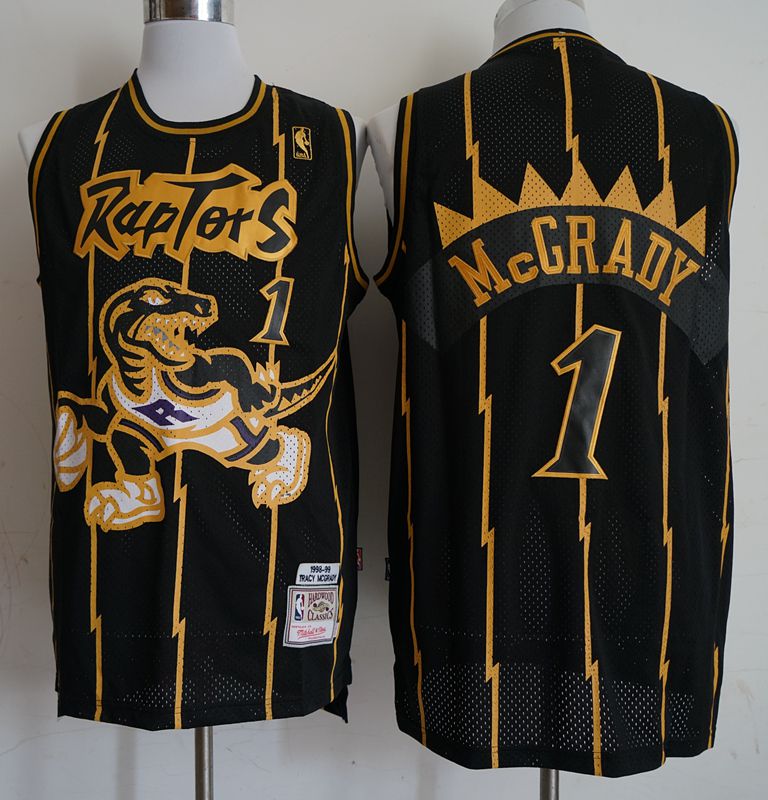 Men Toronto Raptors #1 Mccrady Black Elite Nike NBA Jerseys-0